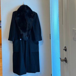 Perry Ellis Fur Collar Winter Coat, size 6